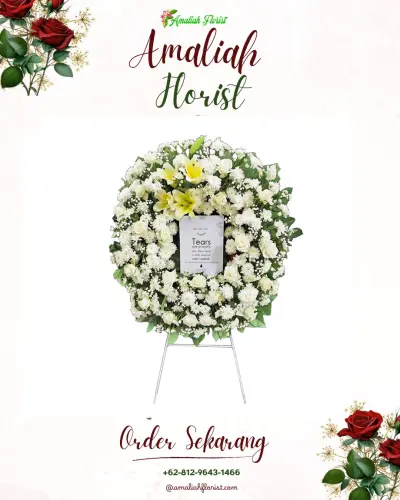 Krans Bunga Duka Cita di Munduk Bestala